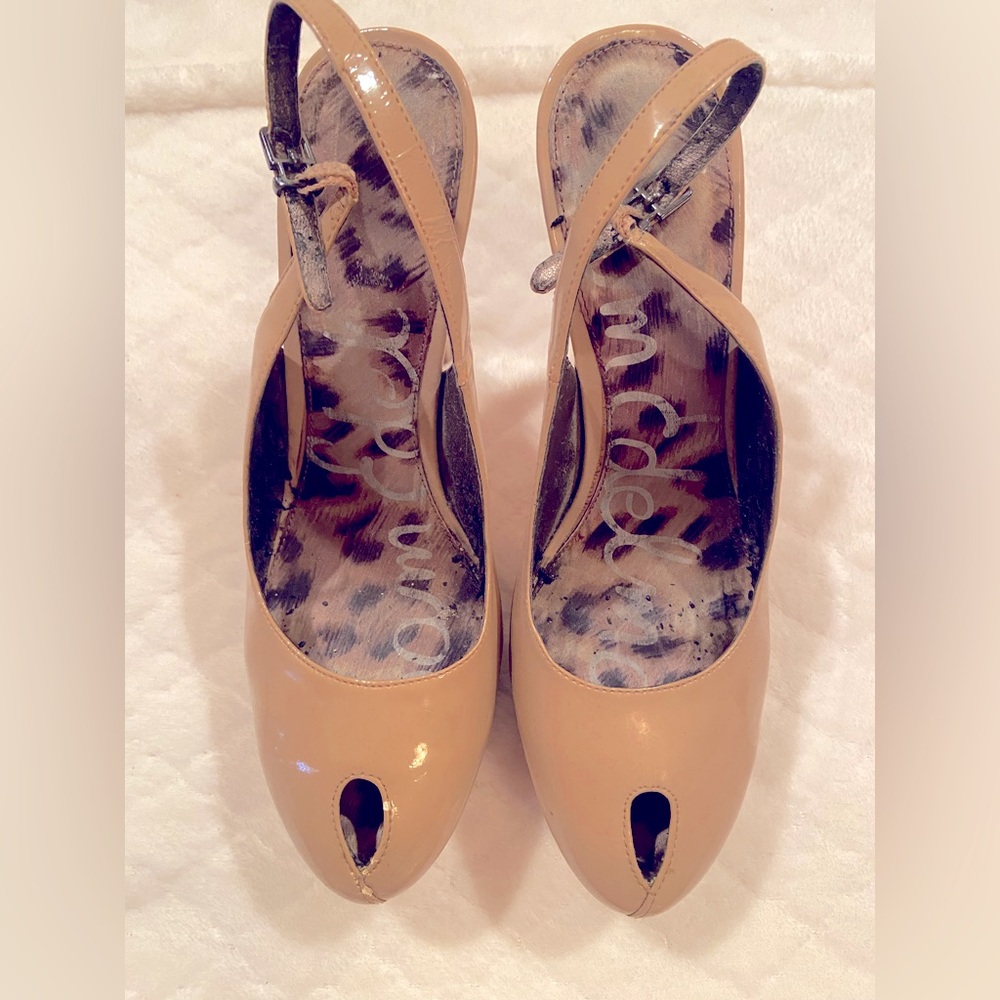 Sam Edelman Tan Heels Elegant Design